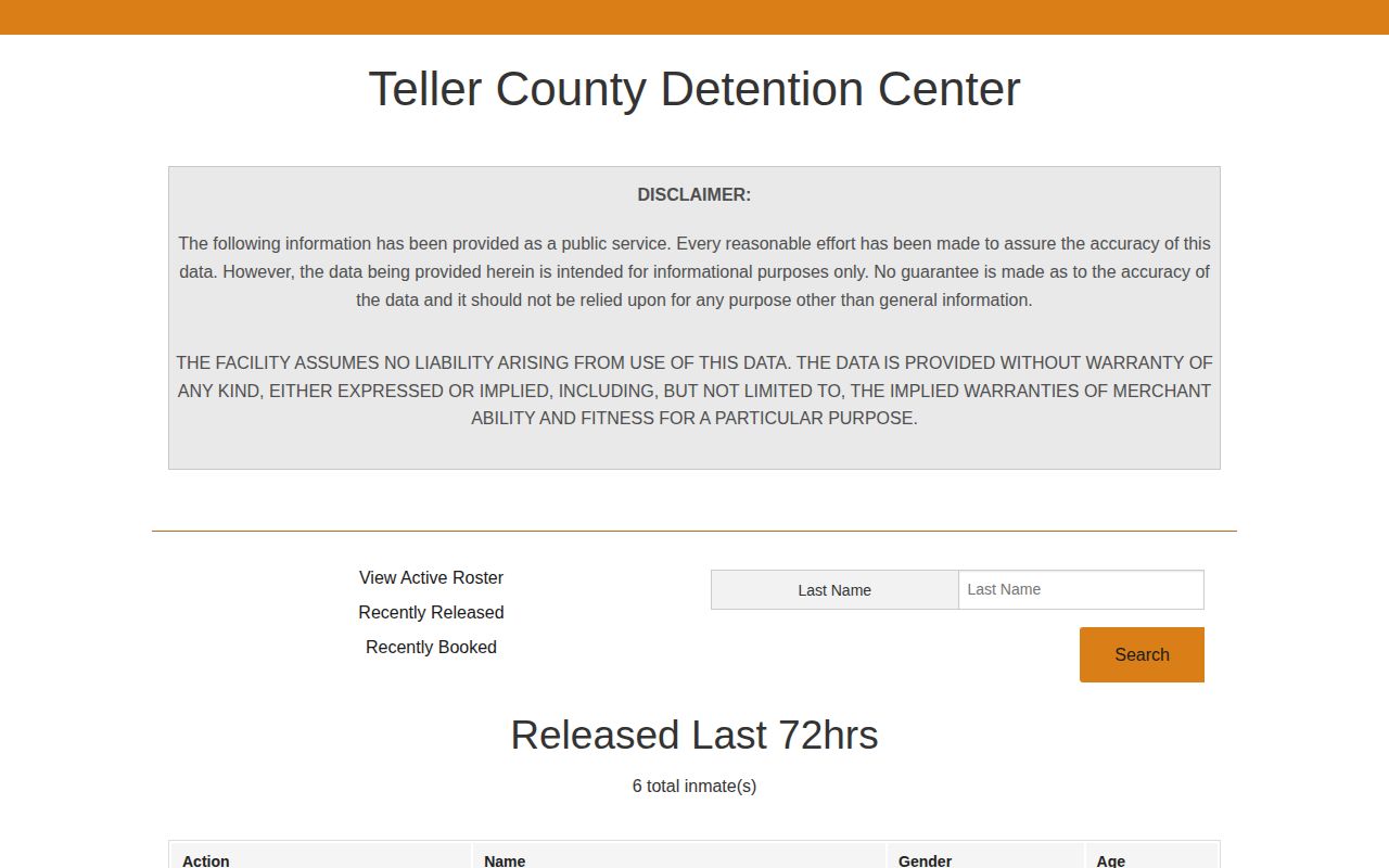 Teller County released inmates 72-hour release feed